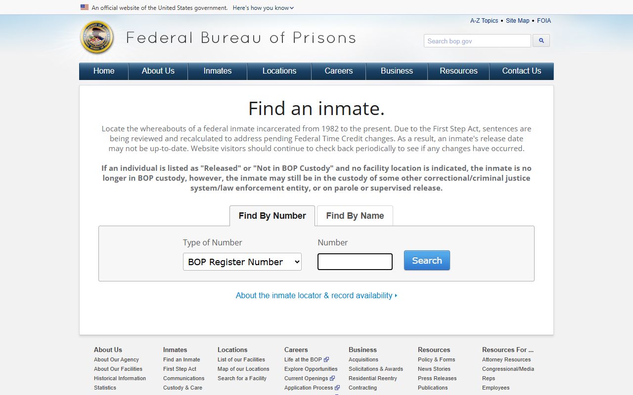 Big Stone County inmate records federal locator reference