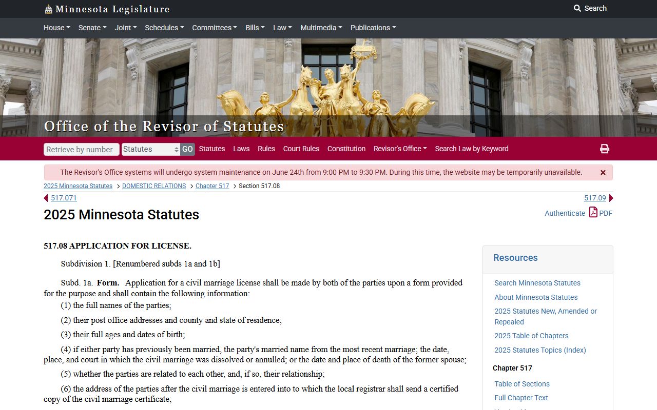 Big Stone County marriage records marriage statute source