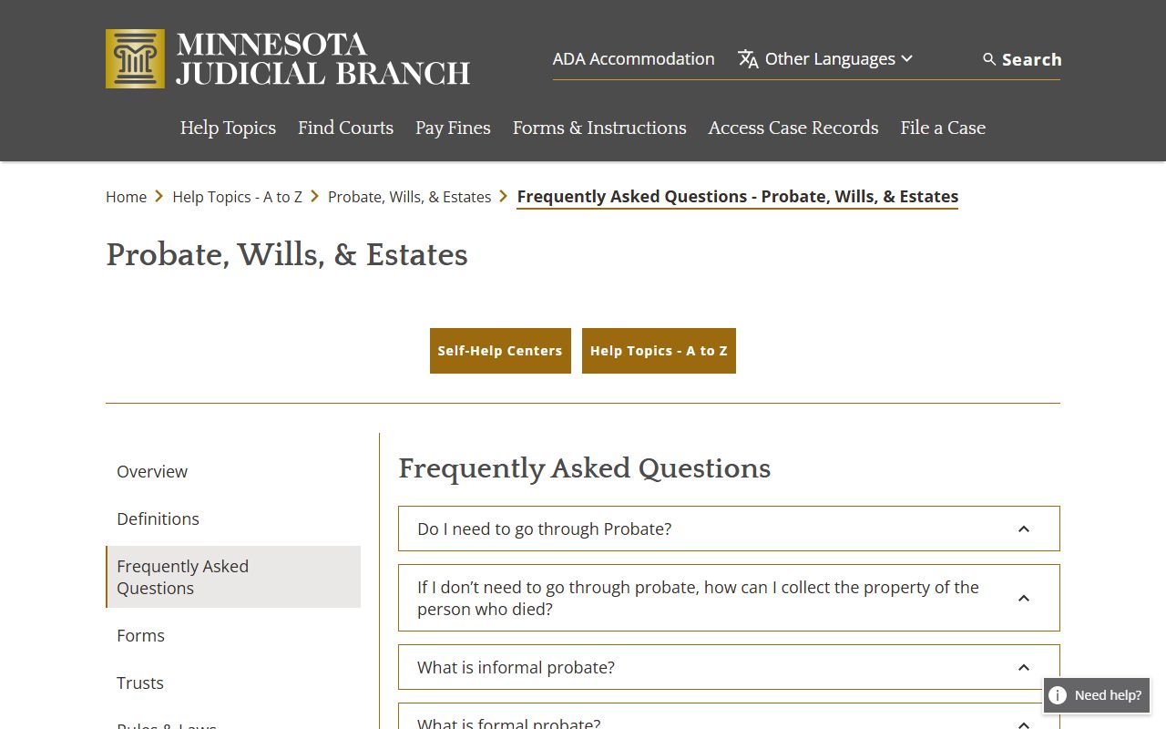 Big Stone County probate records Minnesota probate FAQ